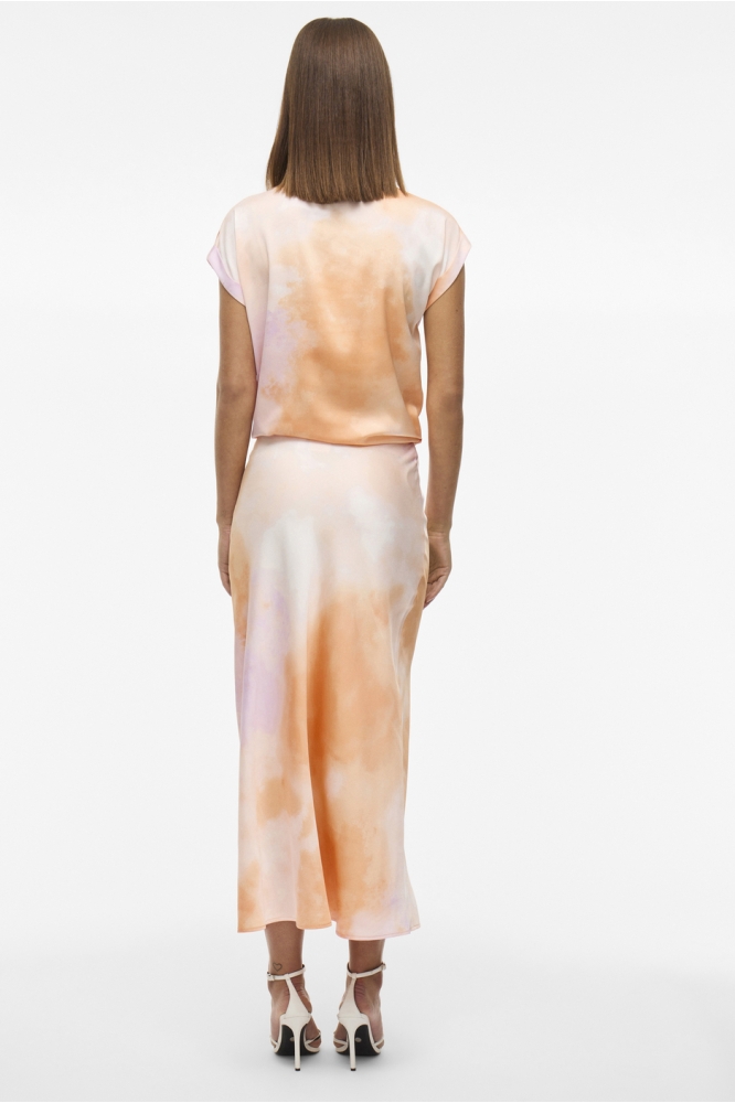 VIELLETTE HW MIDI SKIRT - NOOS 14084182 CADMIUM ORANGE